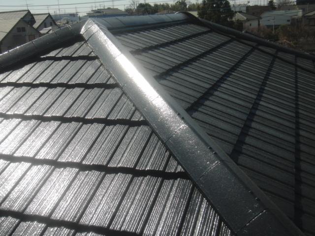 春日部市 Ｉ様邸 セメント瓦屋根塗装