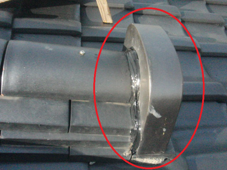 春日部市 A様邸 鬼瓦落下補修工事