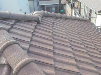 漆喰の劣化がみられました。